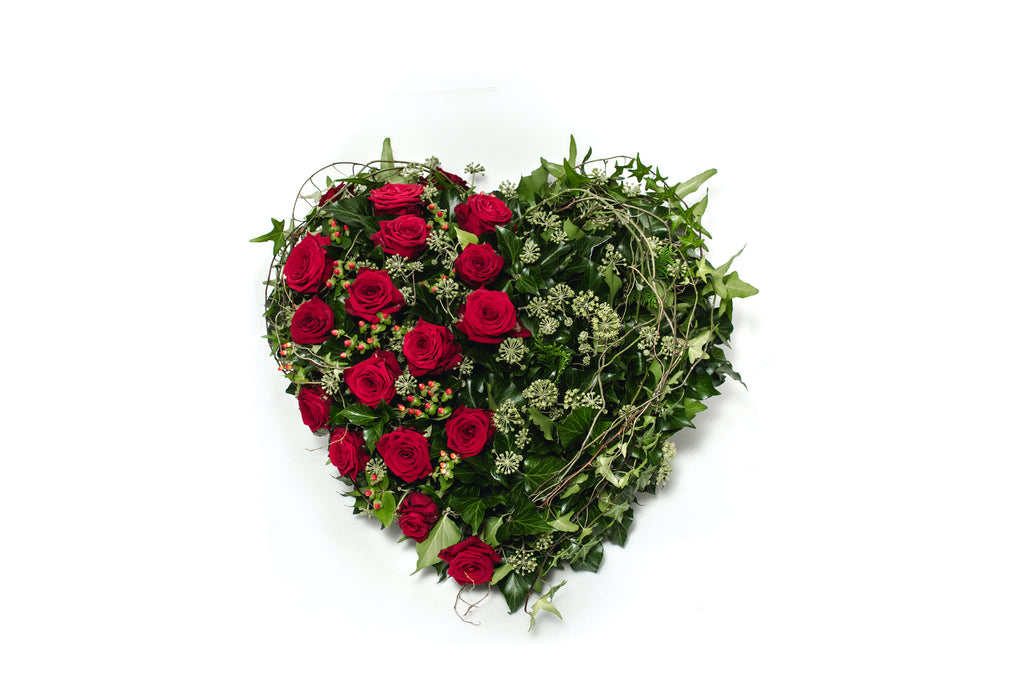 Lily Palmer Heart Floral Sympathy Wreath