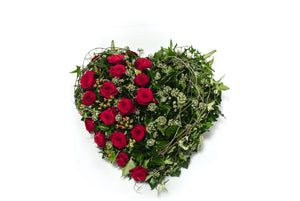 Lily Palmer Heart Floral Sympathy Wreath