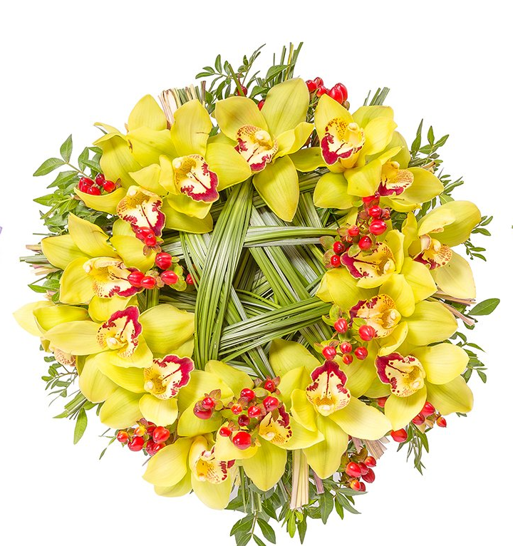Lily Palmer Orchid Sympathy Wreath