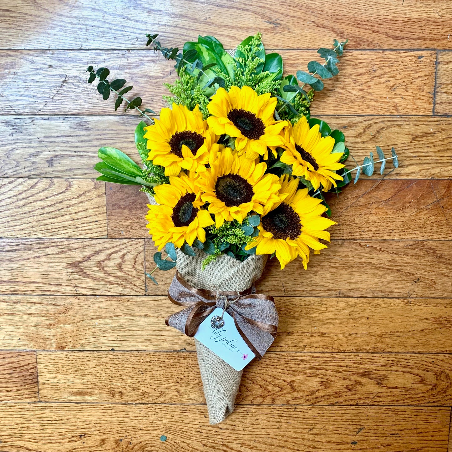 The Lily Wrap - Sunflower Bouquet