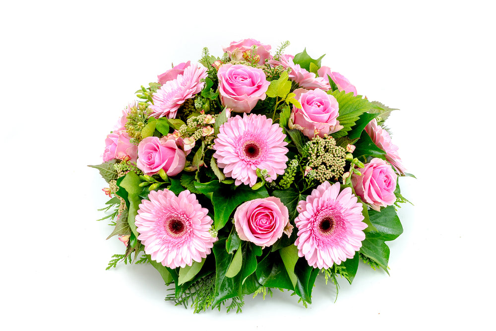 Lily Palmer Pink Rose & Daisy Sympathy Wreath