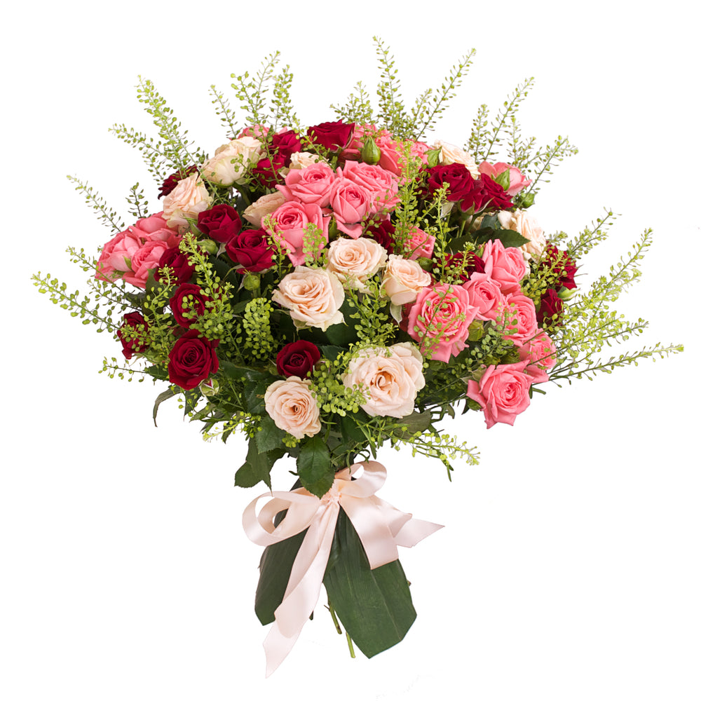 Lily Palmer Antique Pink & Red Bouquet
